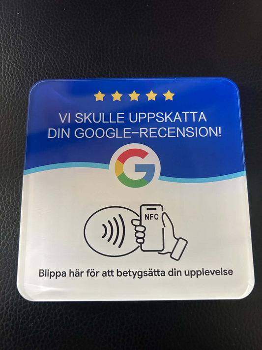 Google Recensionskort – NFC