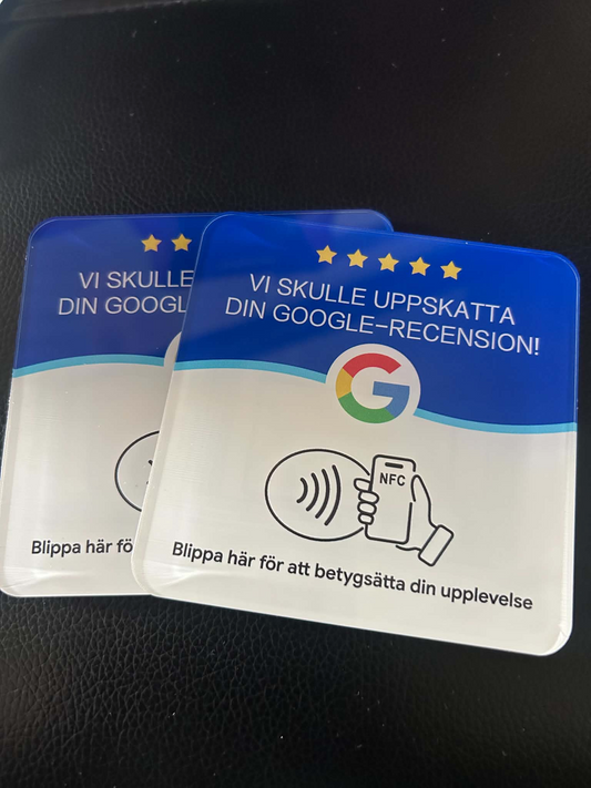 Google Recensionskort – NFC